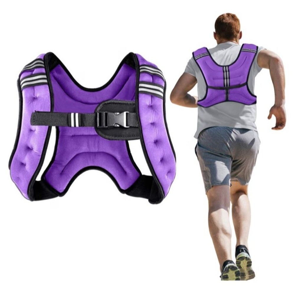 Henkelion Weighted Vest Weight Vest for Men Women 12 lbs violet NEW!